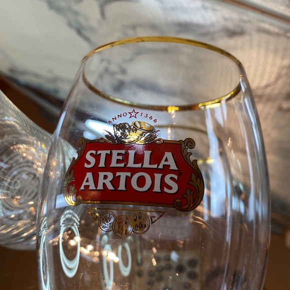 Stella Artois CHALICE & Premium Miller Pilsner Glass SET Exquisite! Vintage! 🎄 - Picture 8 of 10